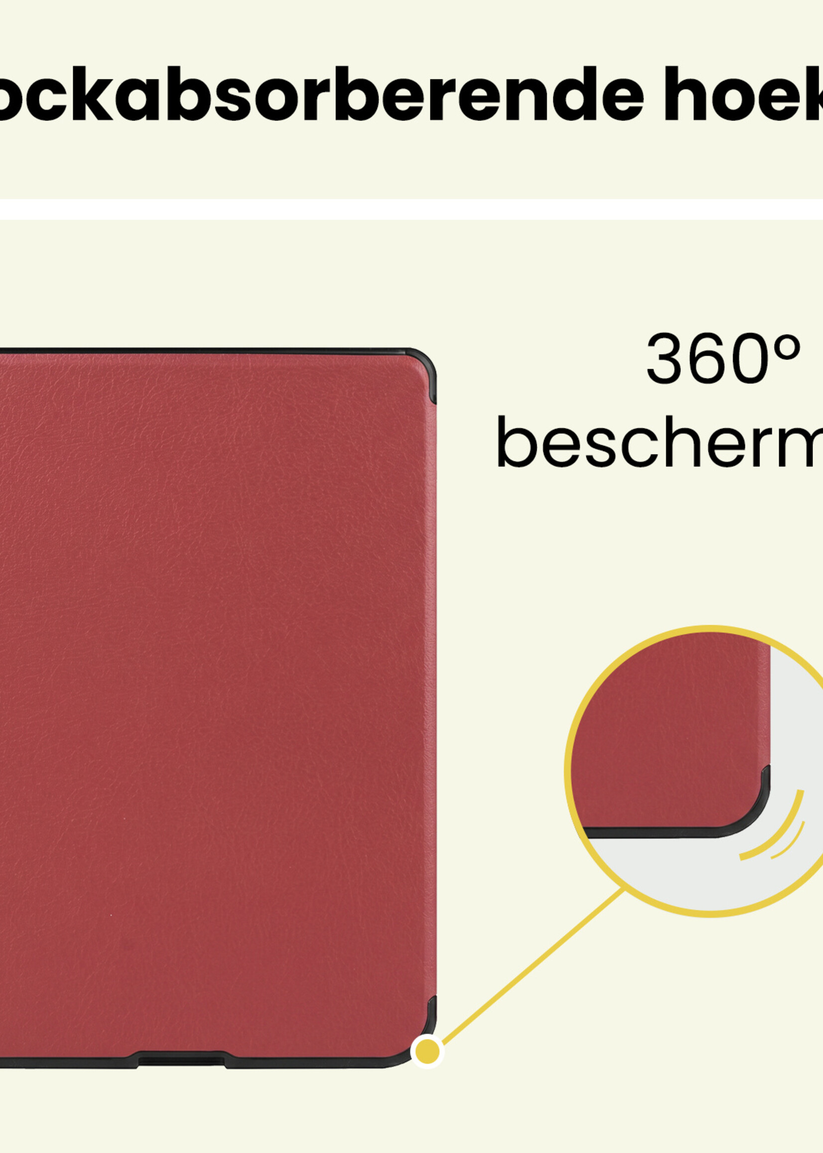 LUQ LUQ Kobo Nia Hoesje Trifold - Donkerrood