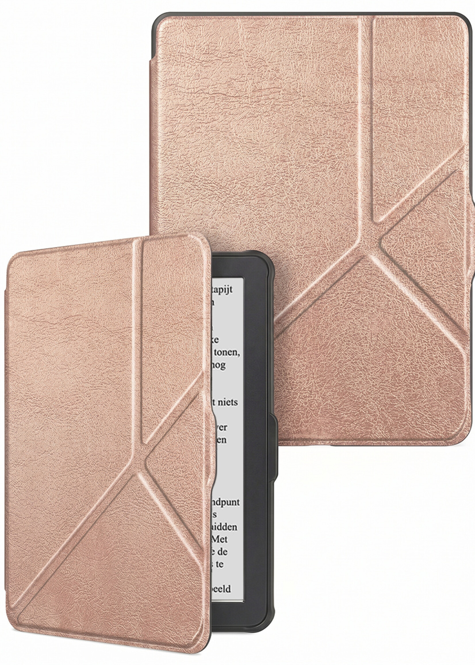 LUQ LUQ Kobo Nia Hoesje Trifold - Rose Goud