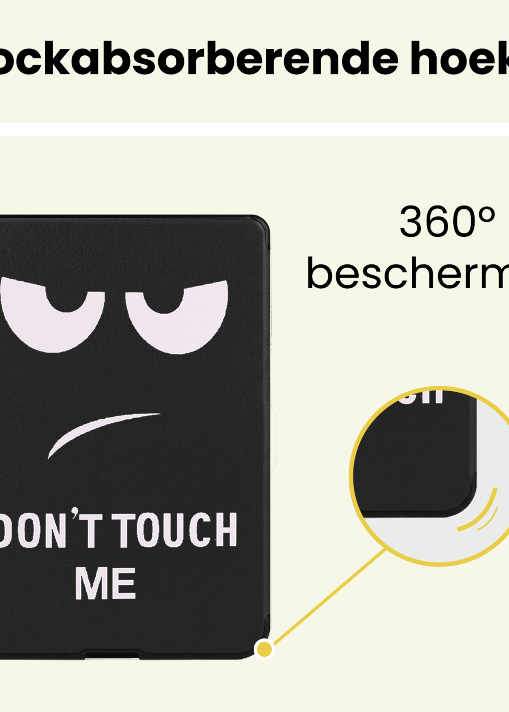 LUQ LUQ Kobo Nia Hoesje Trifold - Don't Touch Me