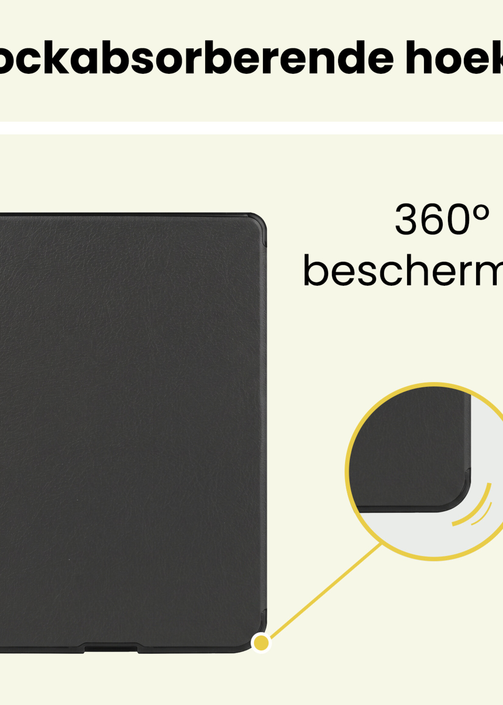 LUQ LUQ Kobo Nia Hoesje Trifold - Zwart