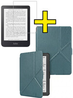 LUQ LUQ Kobo Nia Hoesje Trifold Met Screenprotector - Donkergroen