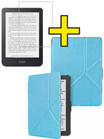 LUQ LUQ Kobo Nia Hoesje Trifold Met Screenprotector - Lichtblauw