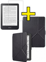 LUQ LUQ Kobo Nia Hoesje Trifold Met Screenprotector - Zwart