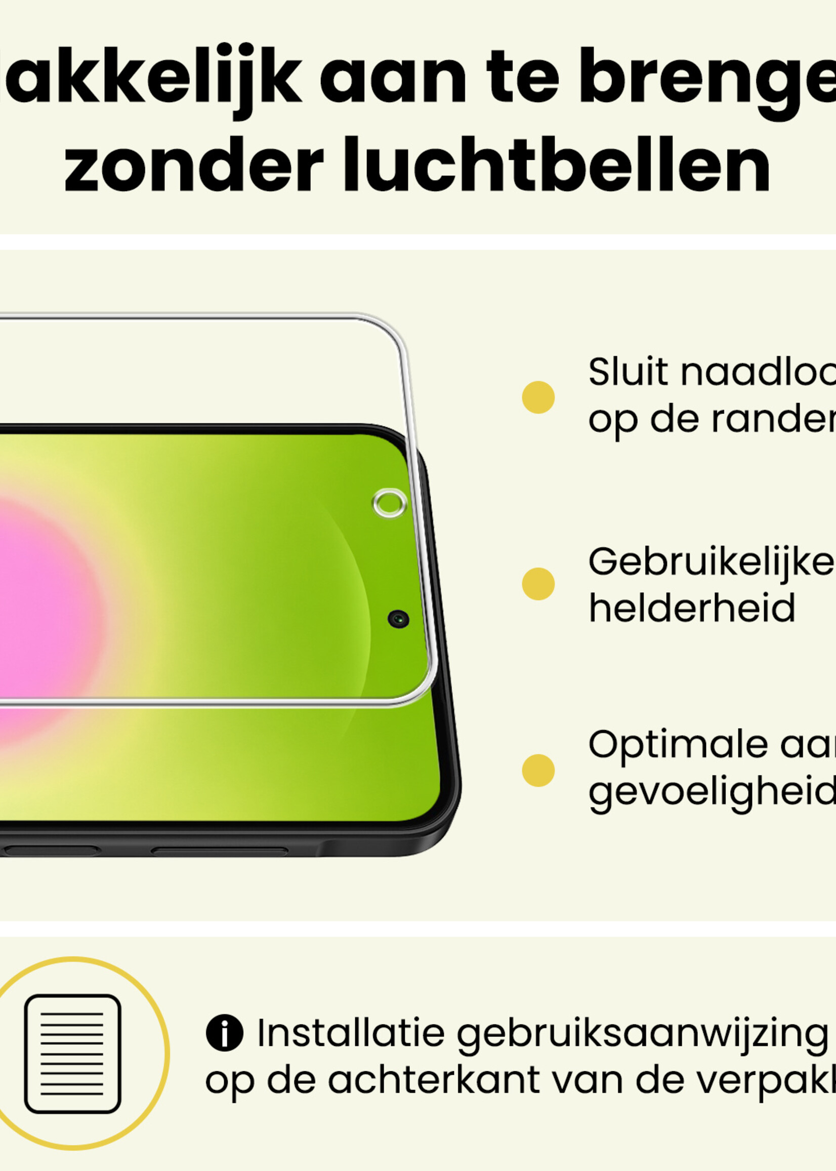 LUQ LUQ Samsung Galaxy A27 Screenprotector Glas - 2 PACK