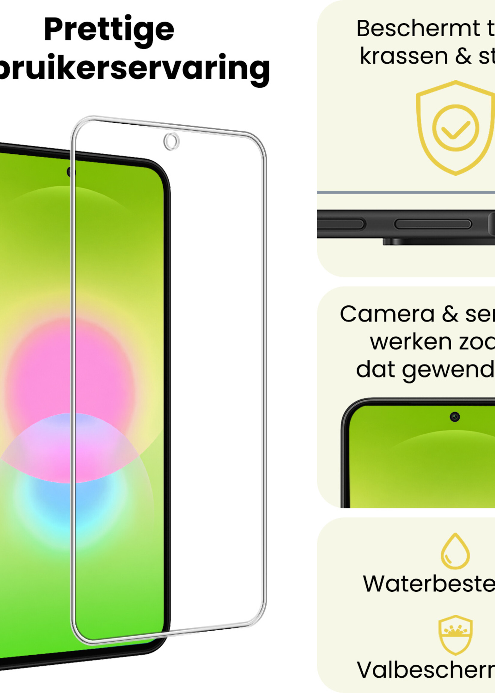 LUQ LUQ Samsung Galaxy A27 Screenprotector Glas - 3 PACK