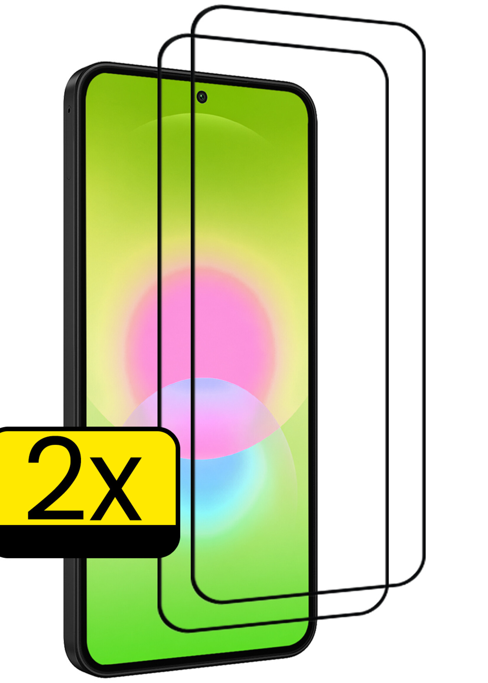 LUQ LUQ Samsung Galaxy A27 Screenprotector Glas Full Cover - 2 PACK