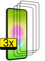 LUQ LUQ Samsung Galaxy A27 Screenprotector Glas Full Cover - 3 PACK