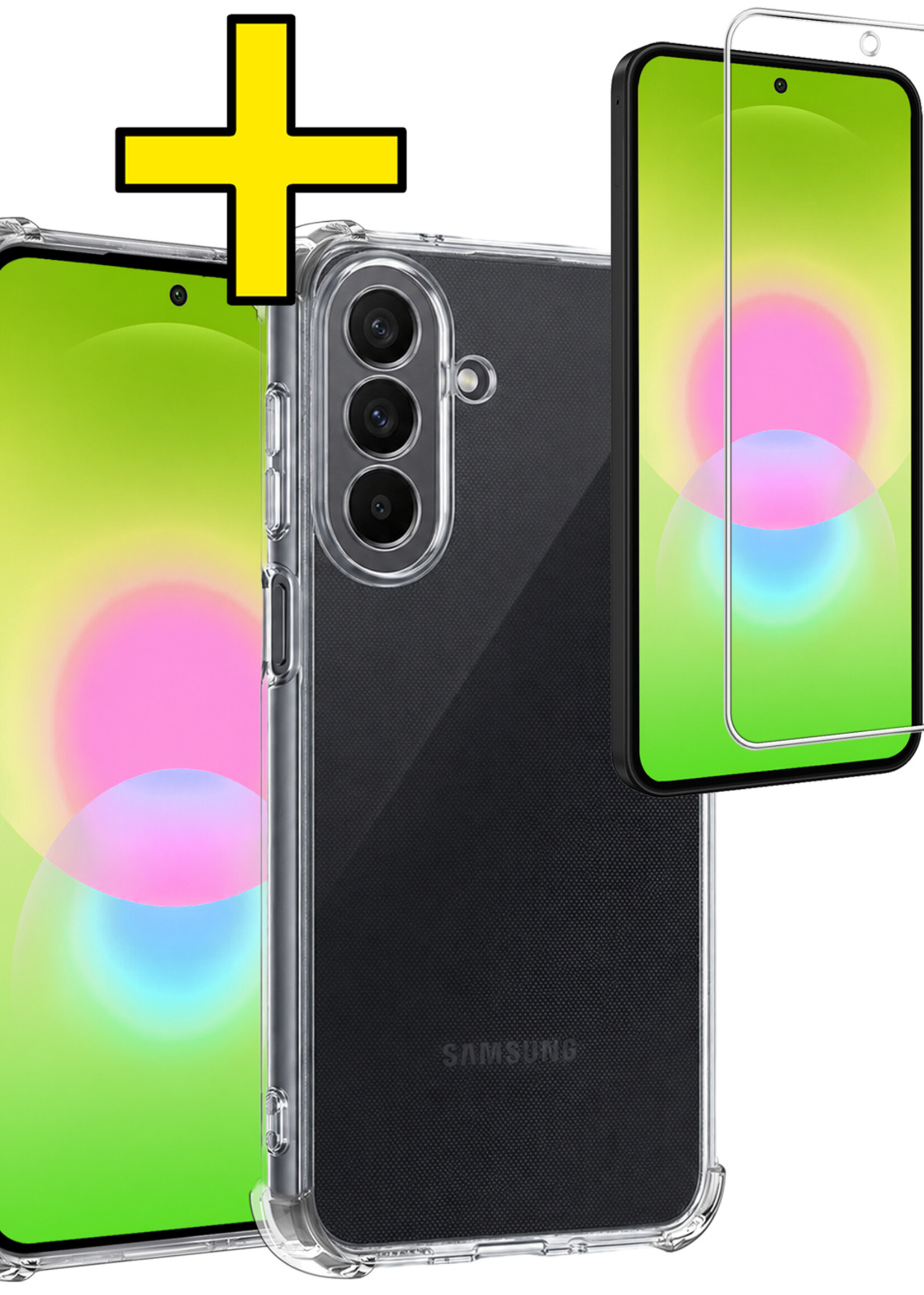 LUQ LUQ Samsung Galaxy A27 Hoesje Shockproof Met Screenprotector