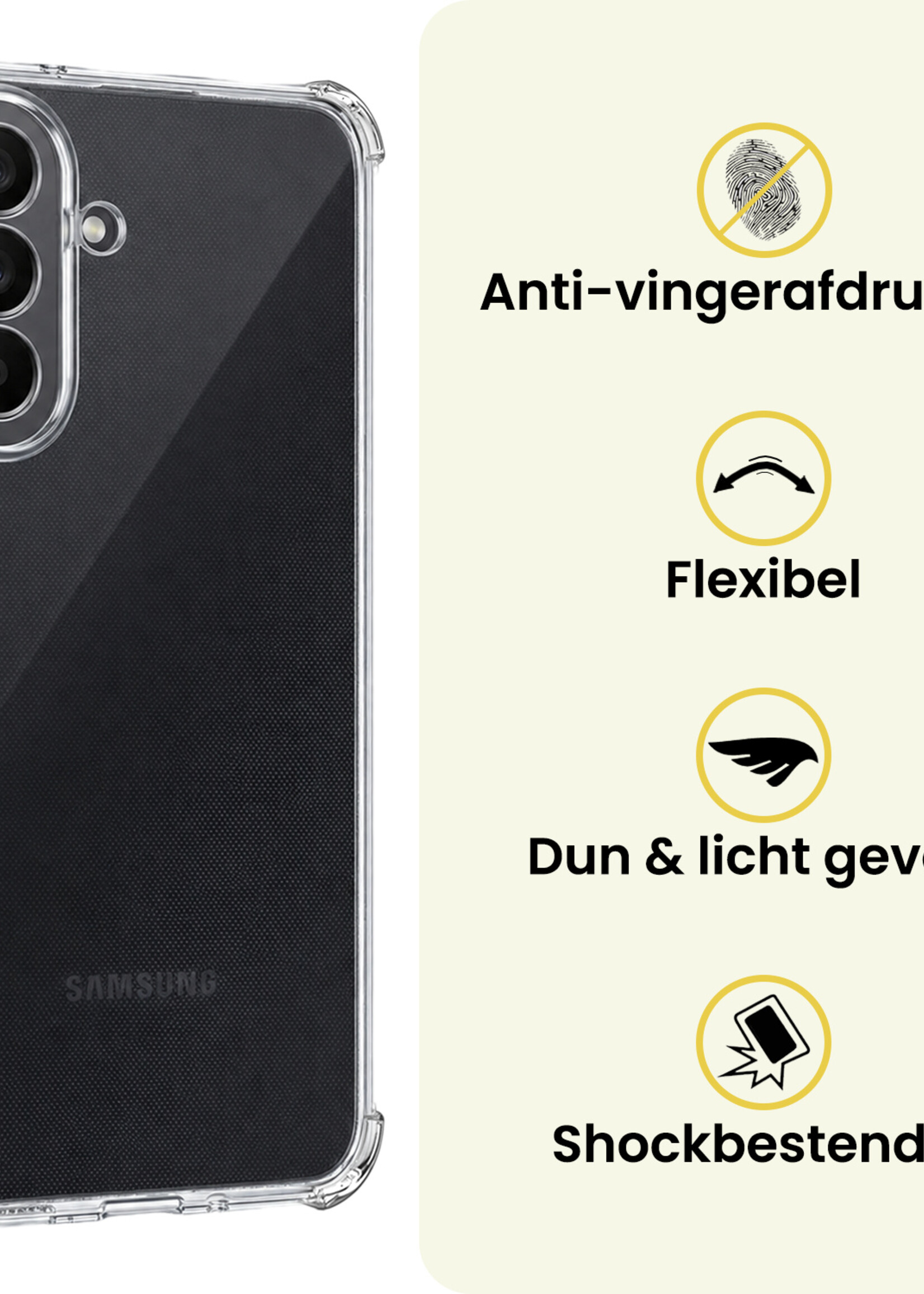 LUQ LUQ Samsung Galaxy A27 Hoesje Shockproof Met Screenprotector