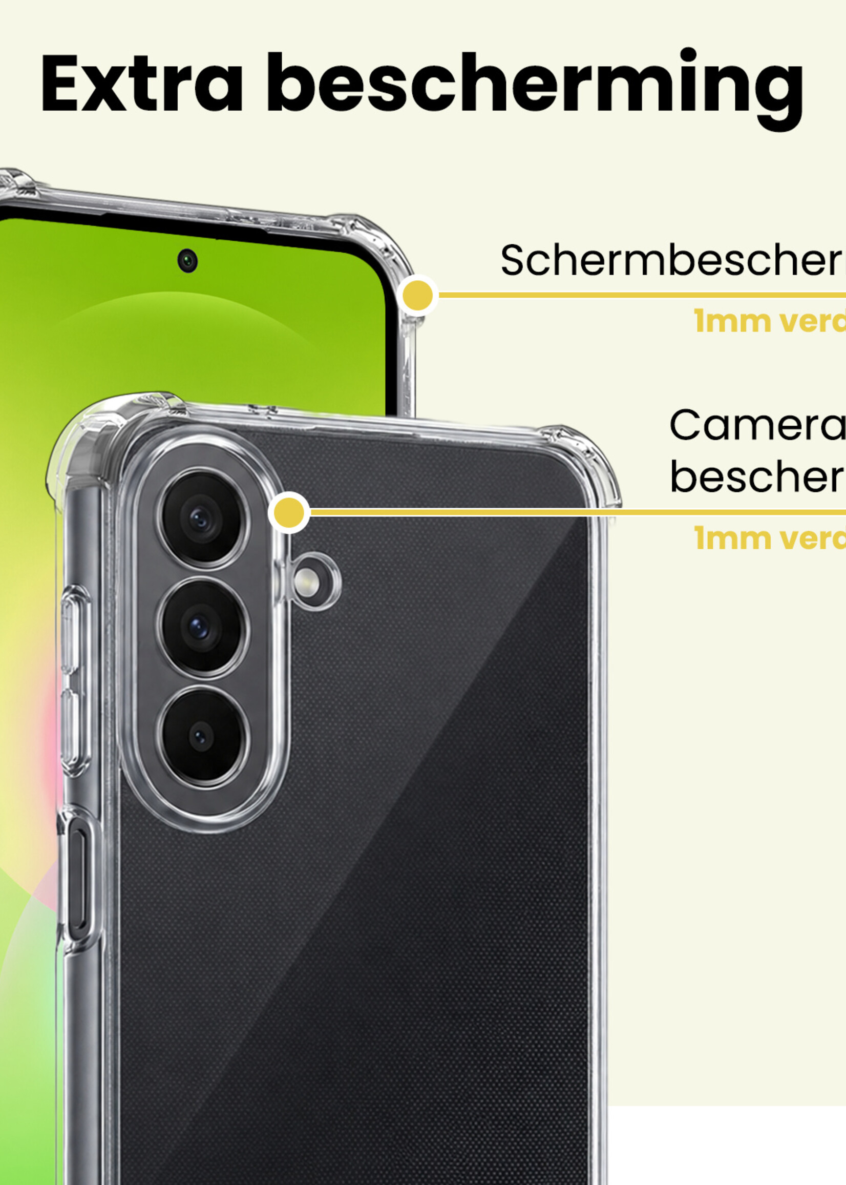 LUQ LUQ Samsung Galaxy A27 Hoesje Shockproof Met Screenprotector