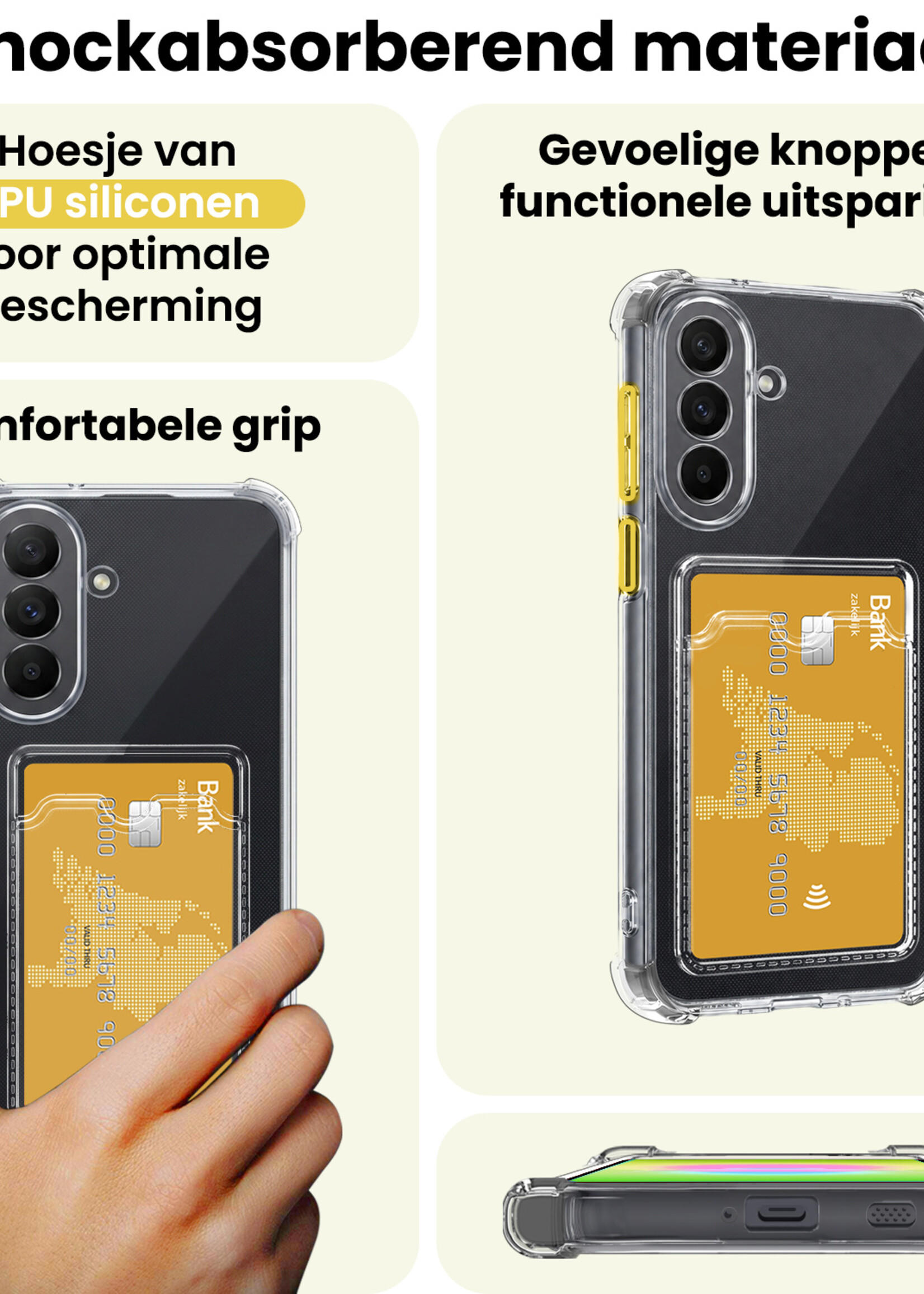 LUQ LUQ Samsung Galaxy A27 Hoesje Pashouder