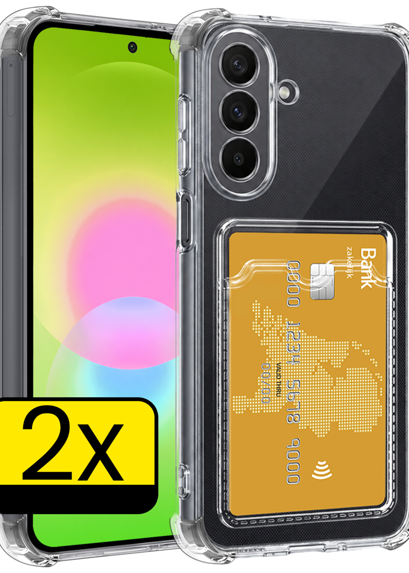 LUQ LUQ Samsung Galaxy A27 Hoesje Pashouder - 2 PACK