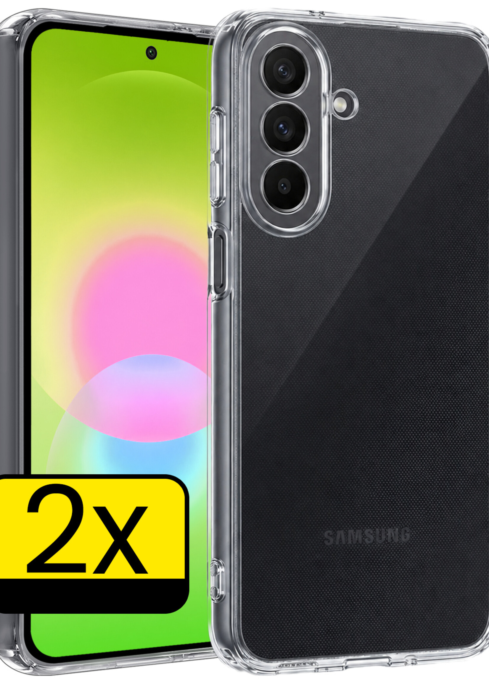 LUQ LUQ Samsung Galaxy A27 Hoesje Siliconen - Transparant - 2 PACK