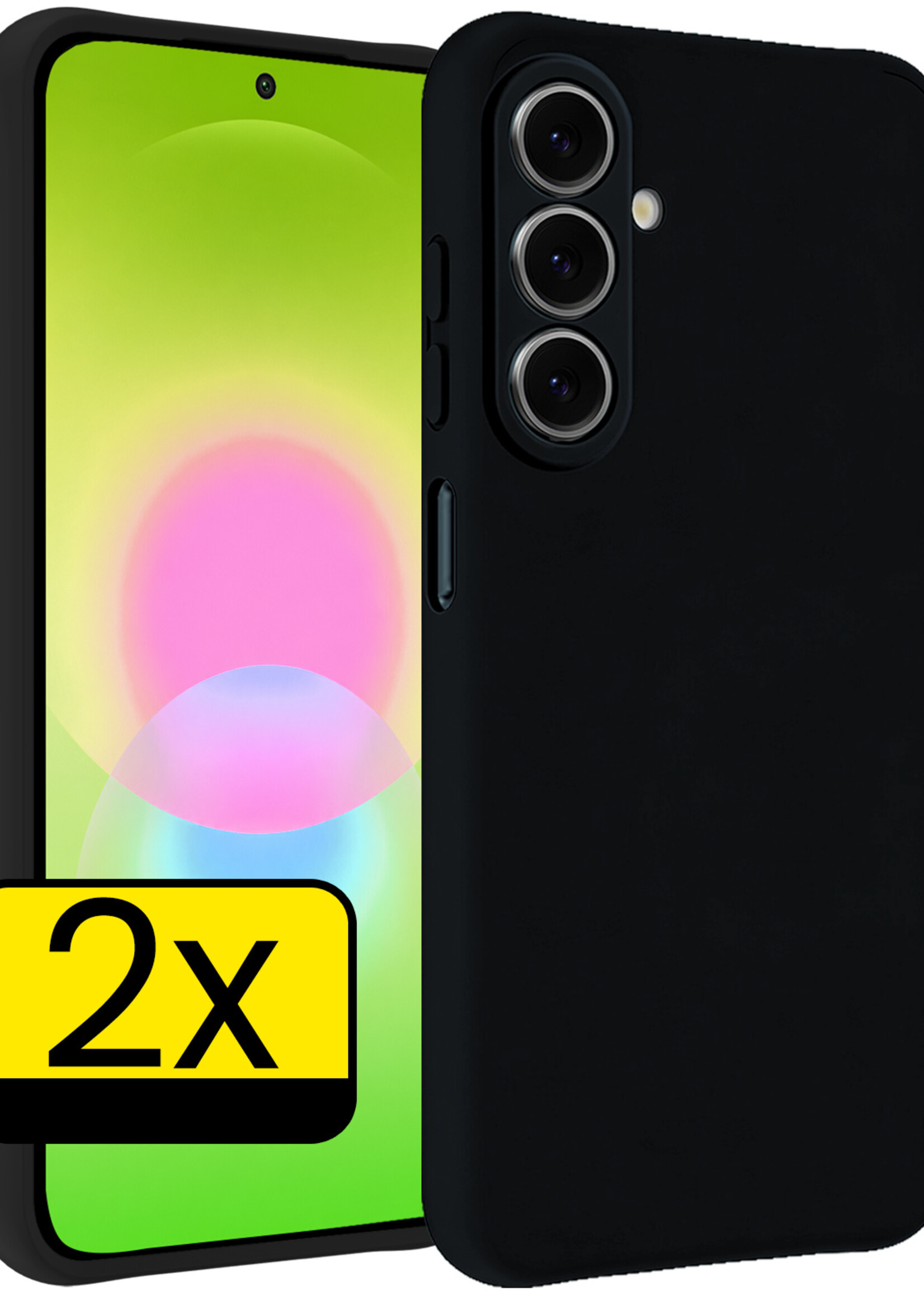 LUQ LUQ Samsung Galaxy A27 Hoesje Siliconen - Zwart - 2 PACK
