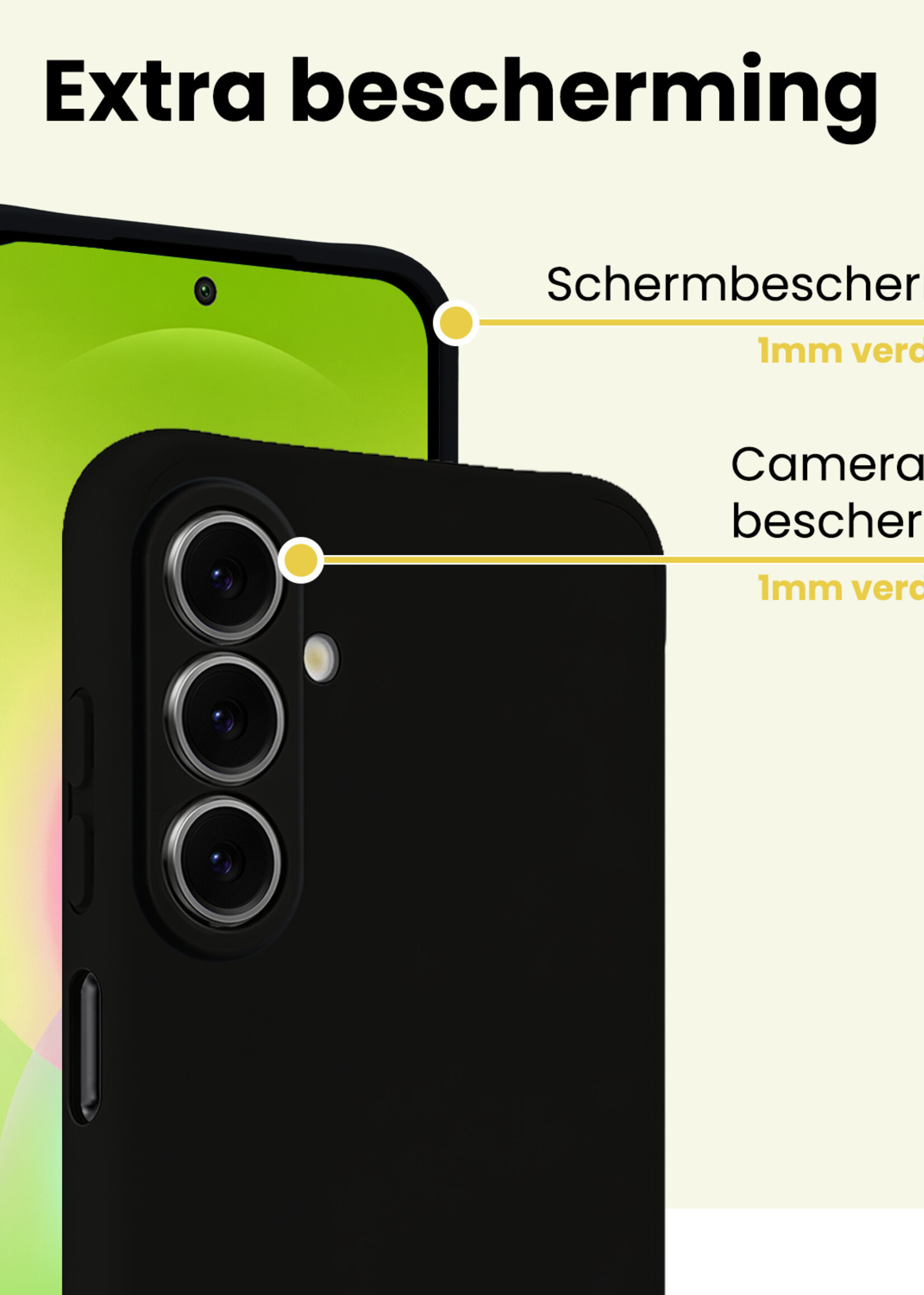 LUQ LUQ Samsung Galaxy A27 Hoesje Siliconen - Zwart - 2 PACK