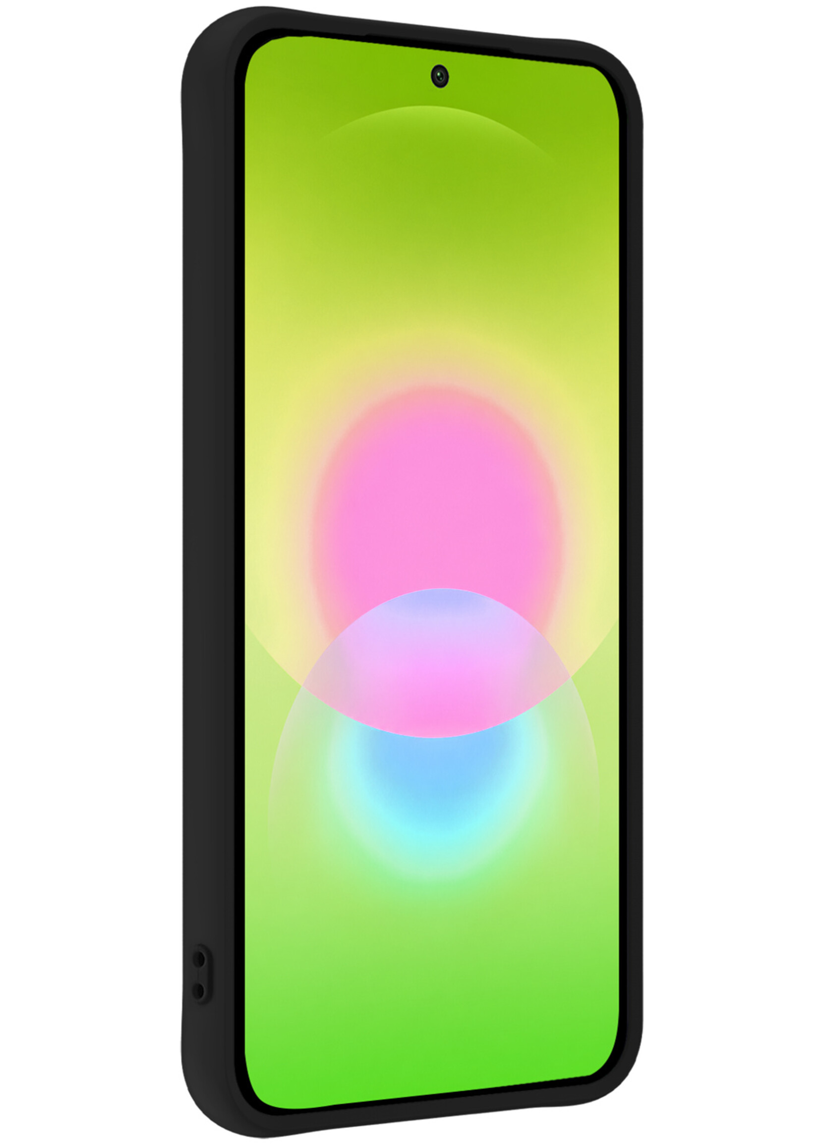 LUQ LUQ Samsung Galaxy A27 Hoesje Siliconen Met 2x Screenprotector - Zwart