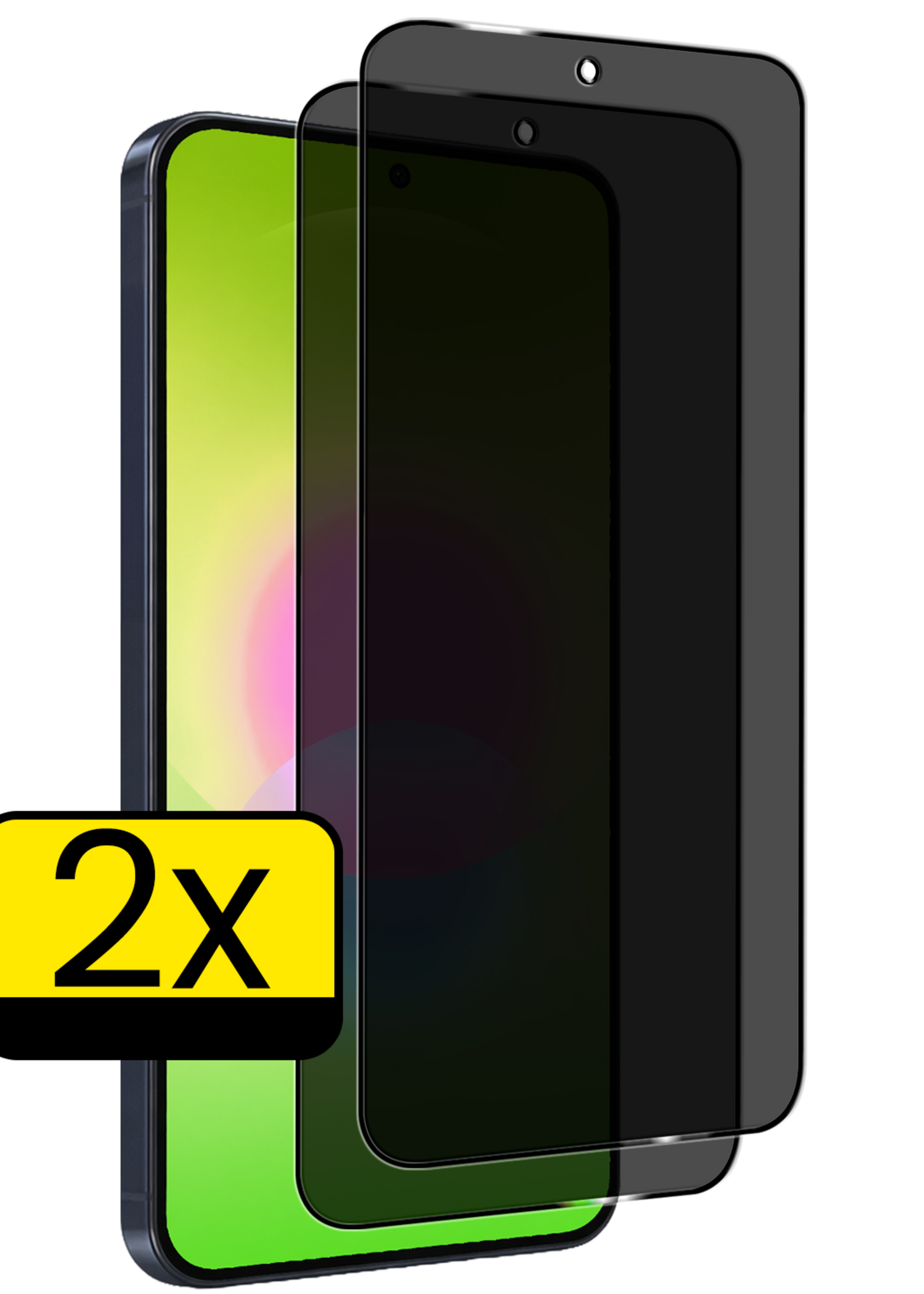 LUQ LUQ Samsung Galaxy A27 Screenprotector Glas Privacy - 2 PACK