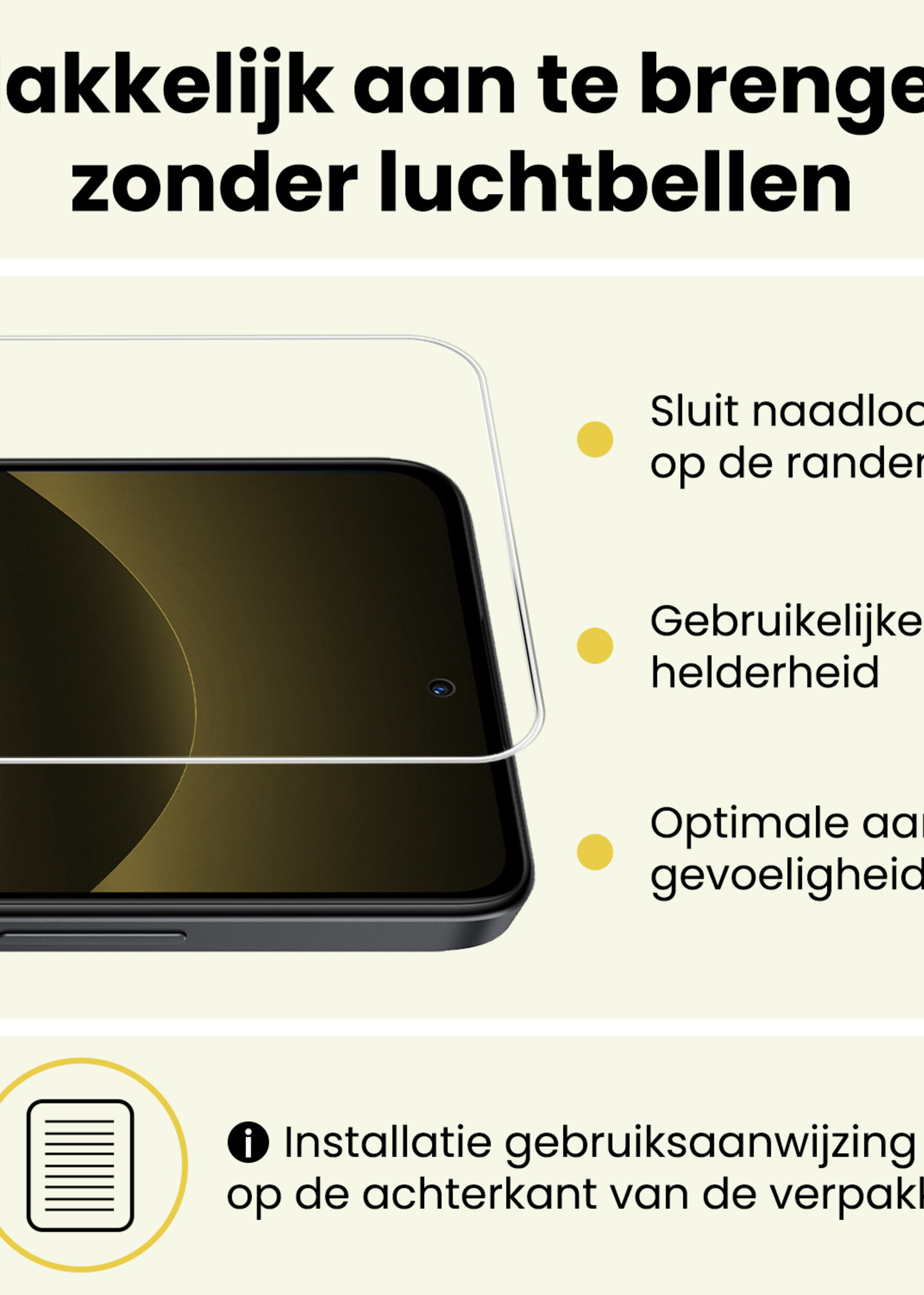 LUQ LUQ Xiaomi Redmi Note 14 5G Screenprotector Glas - 3 PACK