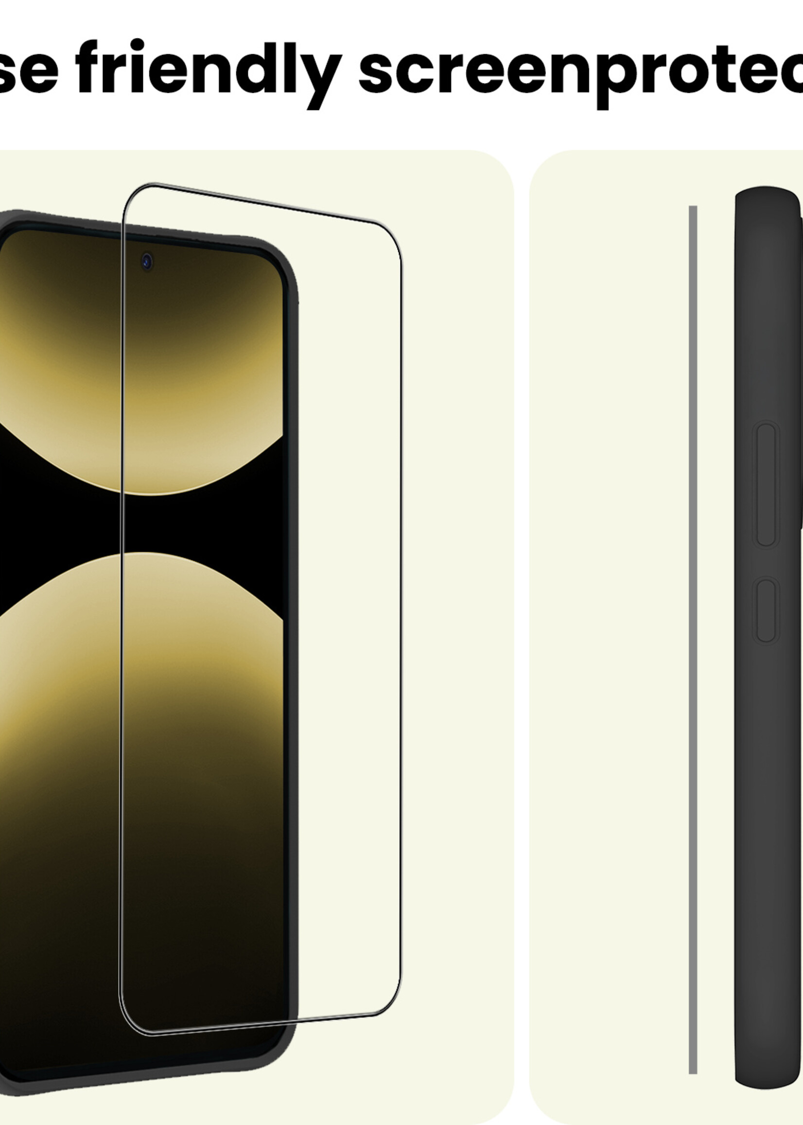 LUQ LUQ Xiaomi Redmi Note 14 Pro 5G Screenprotector Glas