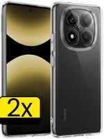 LUQ LUQ Xiaomi Redmi Note 14 Pro 5G Hoesje Siliconen - Transparant - 2 PACK
