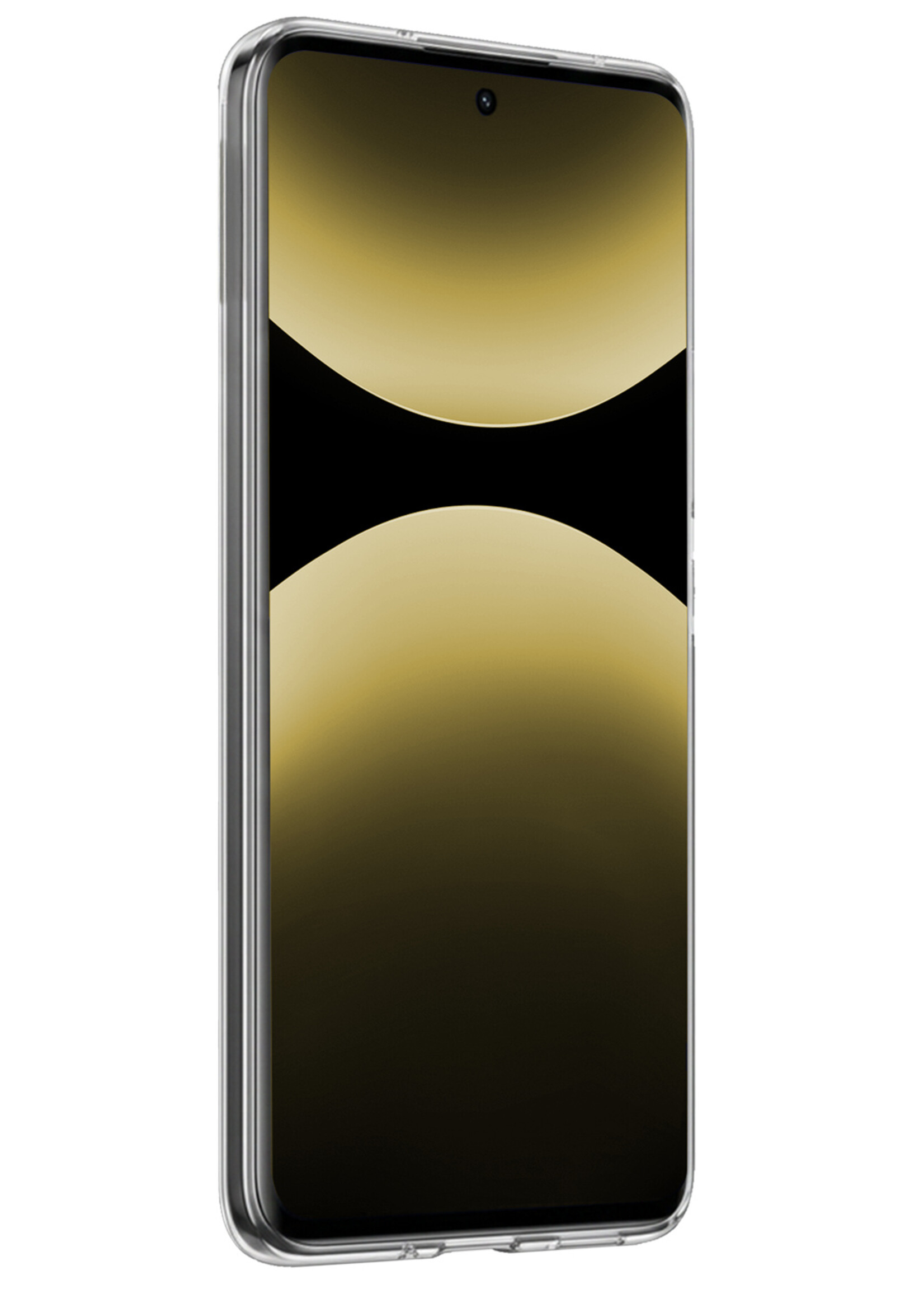 LUQ LUQ Xiaomi Redmi Note 14 Pro 5G Hoesje Siliconen - Transparant - 2 PACK