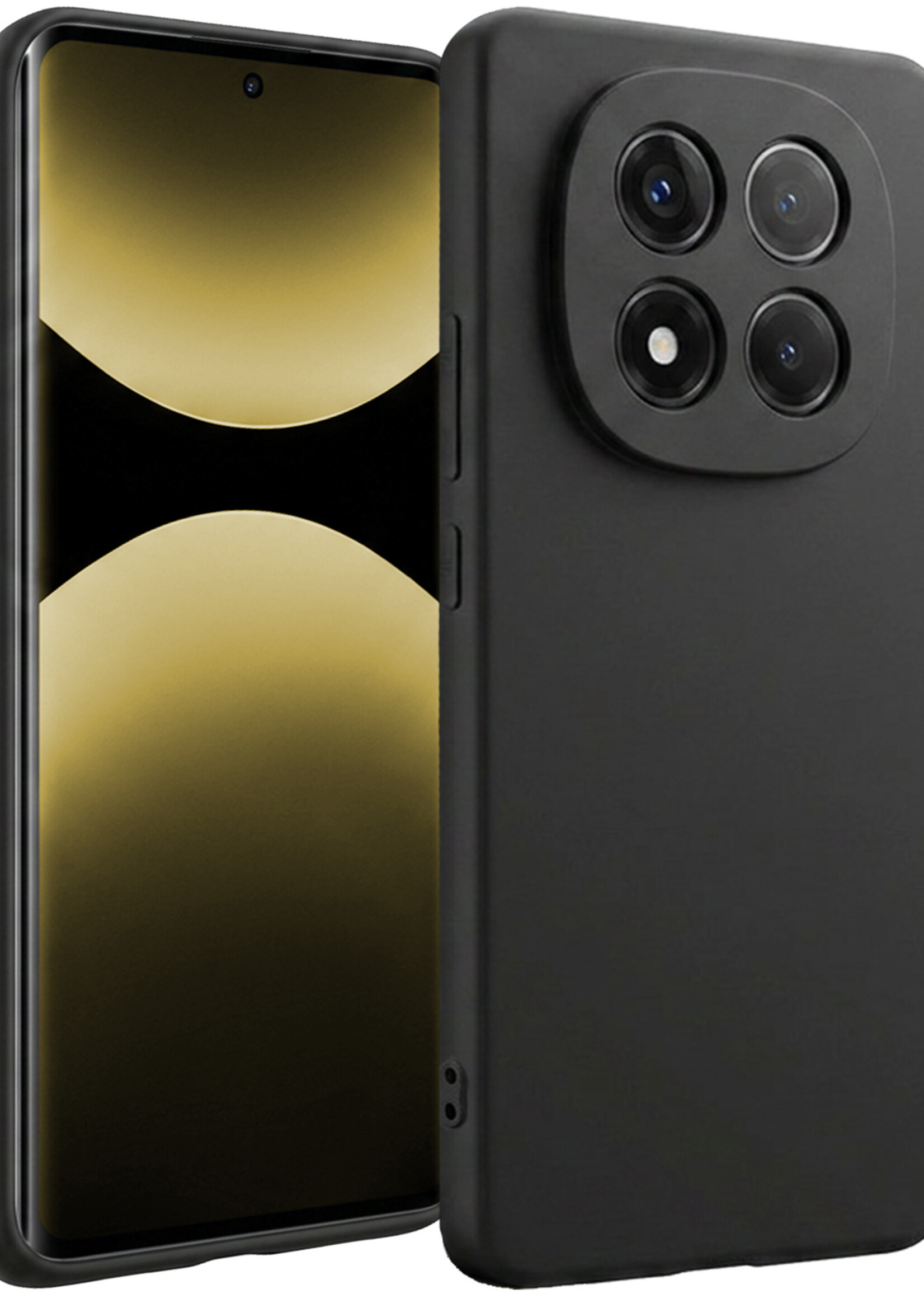 LUQ LUQ Xiaomi Redmi Note 14 Pro 5G Hoesje Siliconen - Zwart