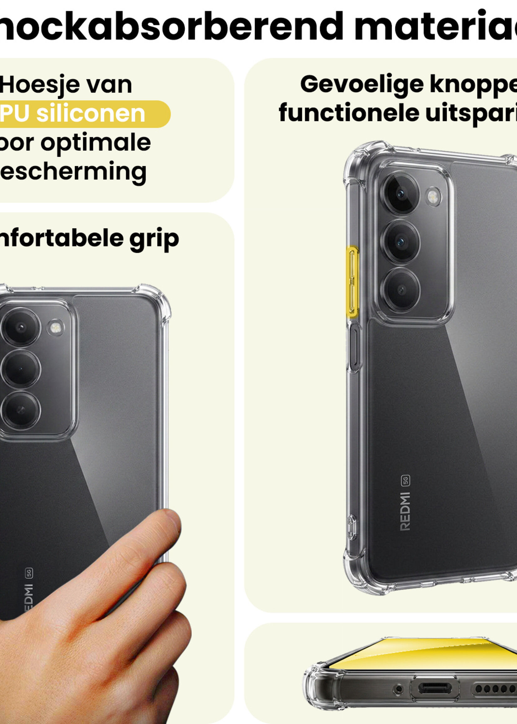 LUQ LUQ Xiaomi 15 Hoesje Shockproof - Transparant