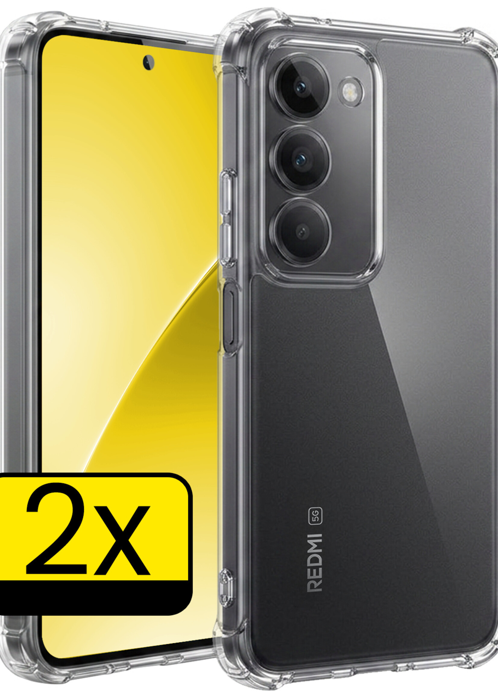 LUQ LUQ Xiaomi 15 Hoesje Shockproof - Transparant - 2 PACK