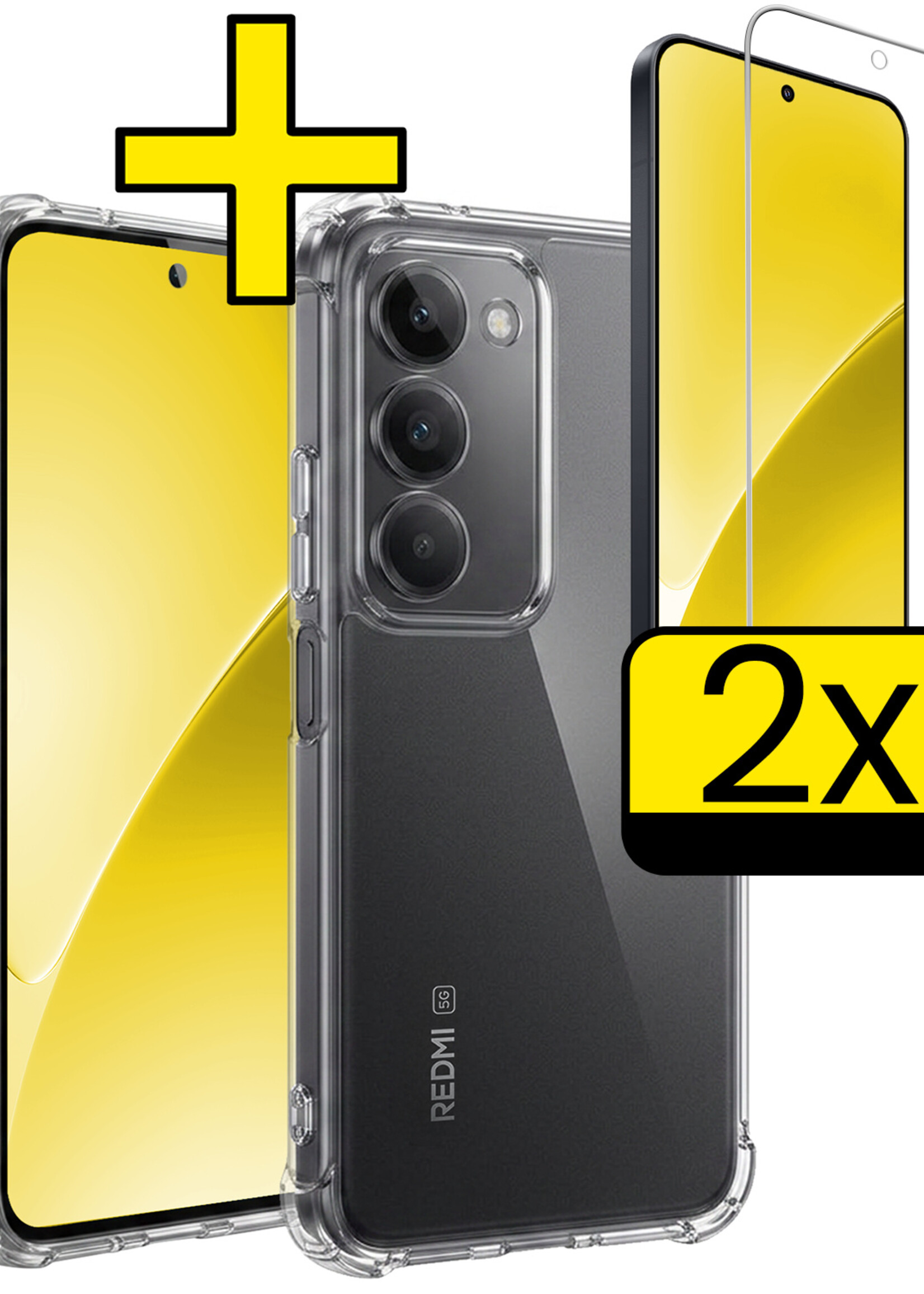 LUQ LUQ Xiaomi 15 Hoesje Shockproof Met 2x Screenprotector