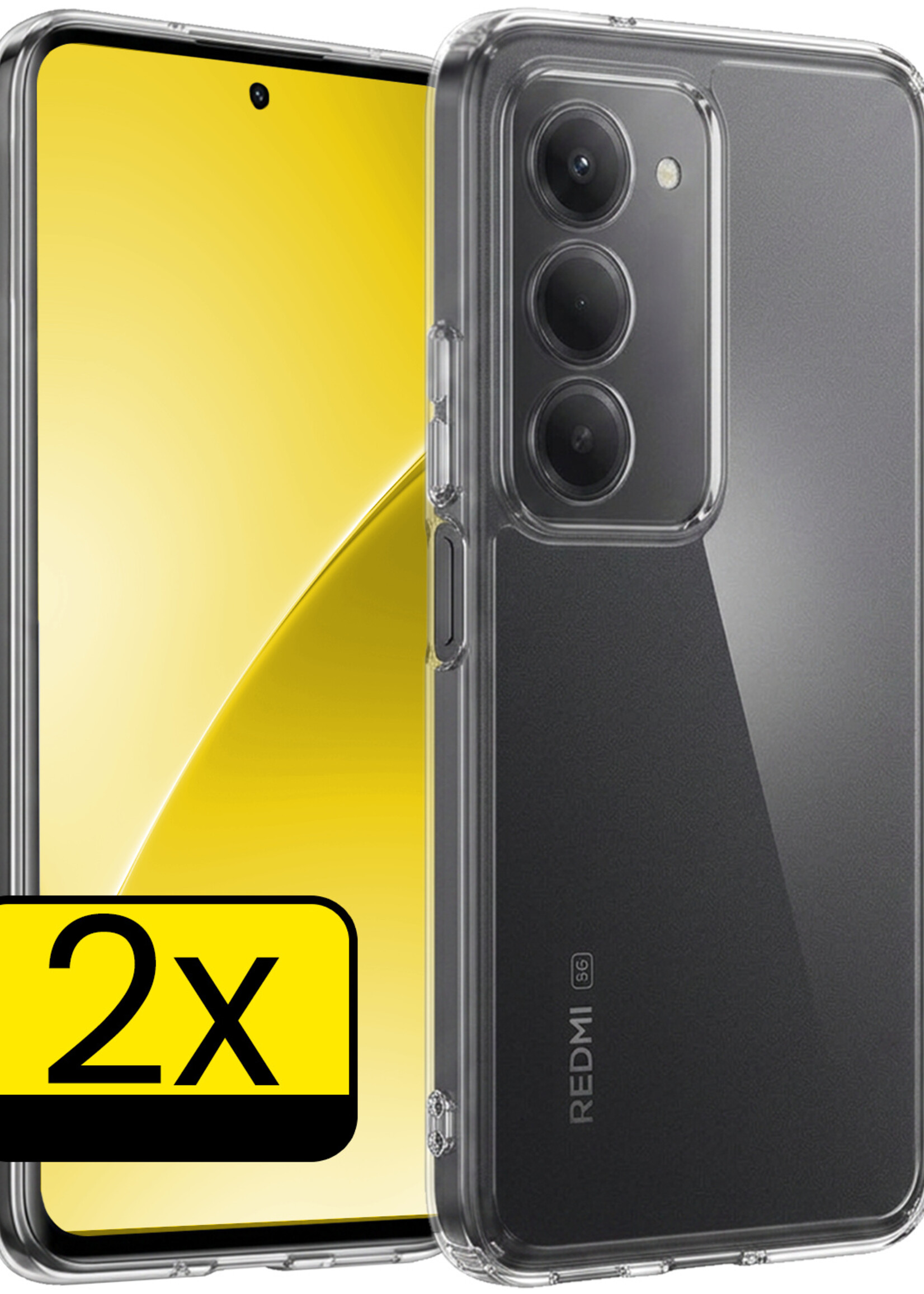 LUQ LUQ Xiaomi 15 Hoesje Siliconen - Transparant - 2 PACK