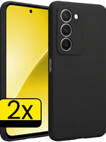 LUQ LUQ Xiaomi 15 Hoesje Siliconen - Zwart - 2 PACK