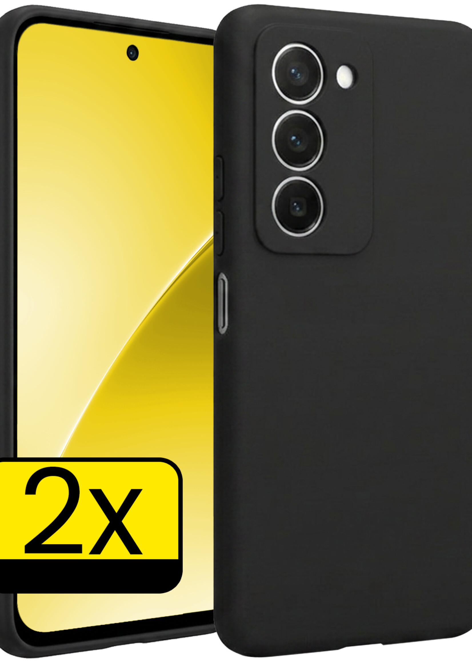 LUQ LUQ Xiaomi 15 Hoesje Siliconen - Zwart - 2 PACK