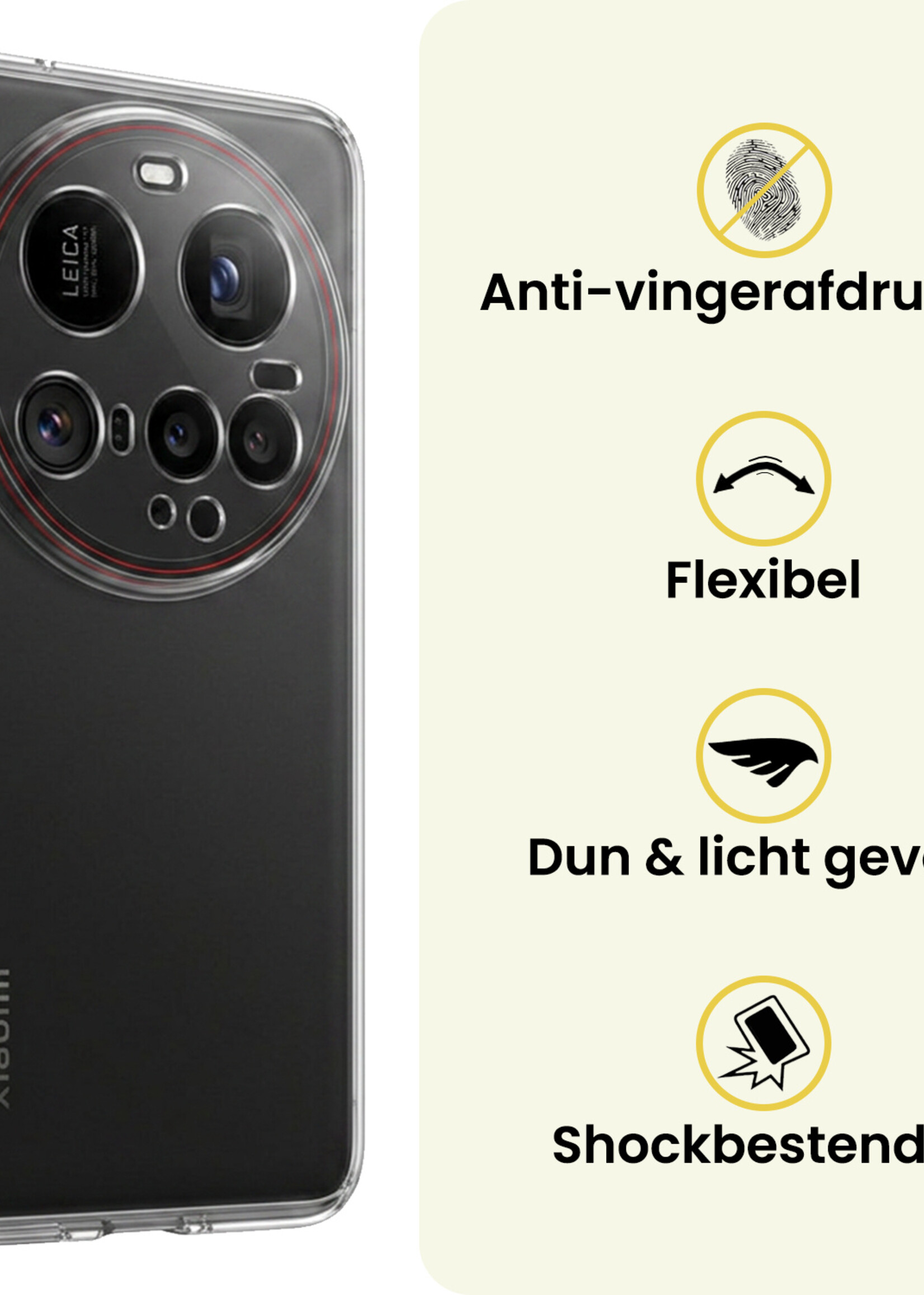 LUQ LUQ Xiaomi 15 Ultra Hoesje Siliconen - Transparant - 2 PACK
