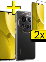 LUQ LUQ Xiaomi 15 Ultra Hoesje Siliconen Met 2x Screenprotector - Transparant