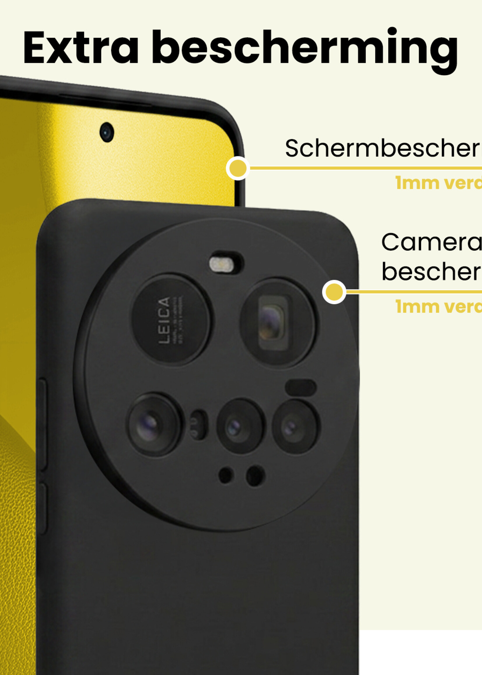 LUQ LUQ Xiaomi 15 Ultra Hoesje Siliconen - Zwart
