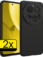 LUQ LUQ Xiaomi 15 Ultra Hoesje Siliconen - Zwart - 2 PACK