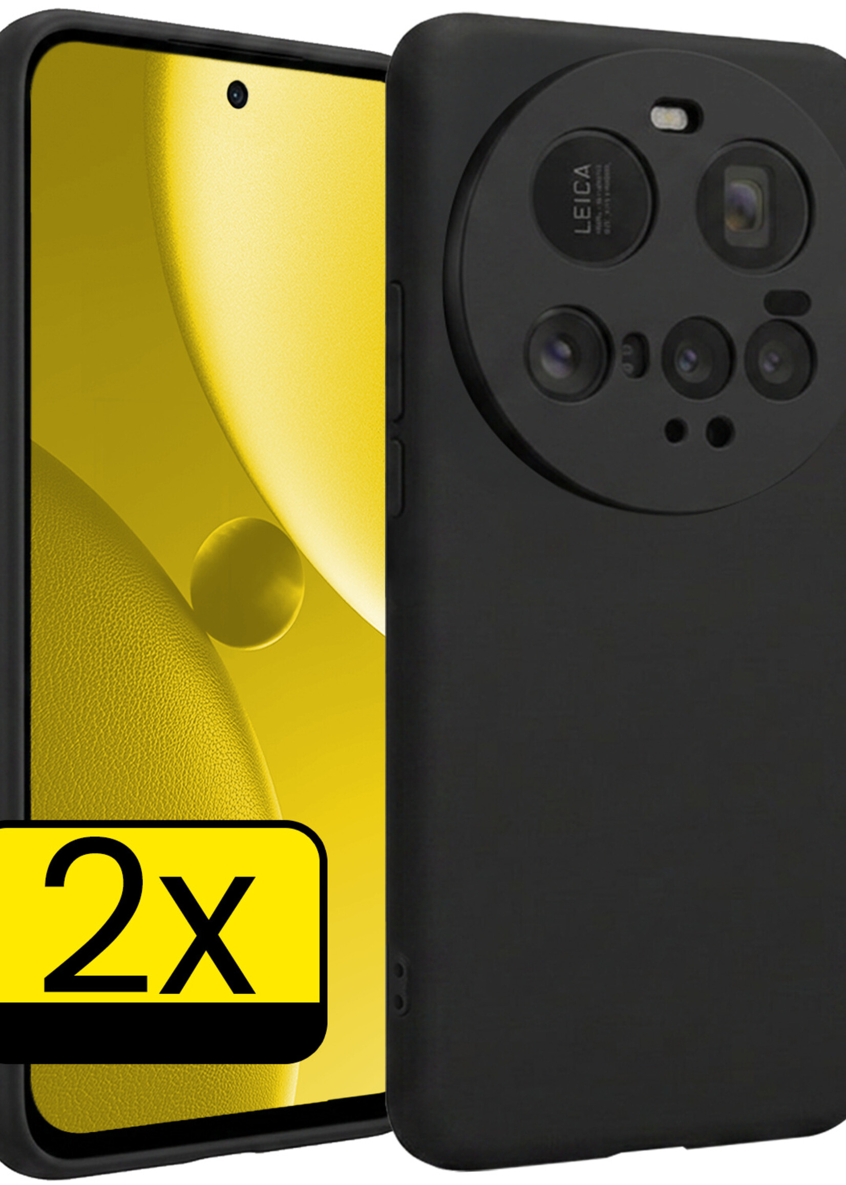 LUQ LUQ Xiaomi 15 Ultra Hoesje Siliconen - Zwart - 2 PACK