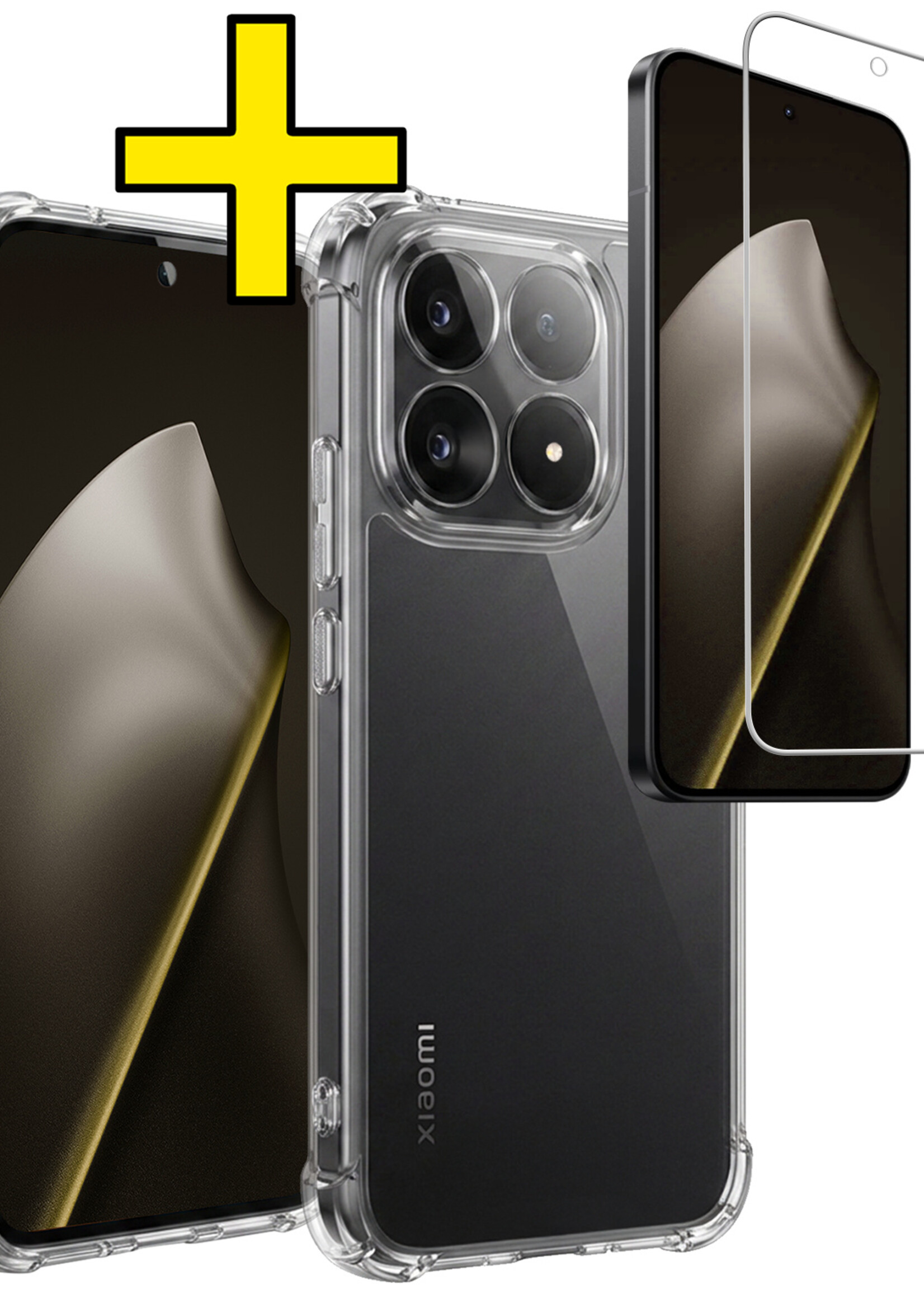 LUQ LUQ Xiaomi 15T Hoesje Shockproof Met Screenprotector