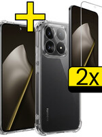 LUQ LUQ Xiaomi 15T Hoesje Shockproof Met 2x Screenprotector