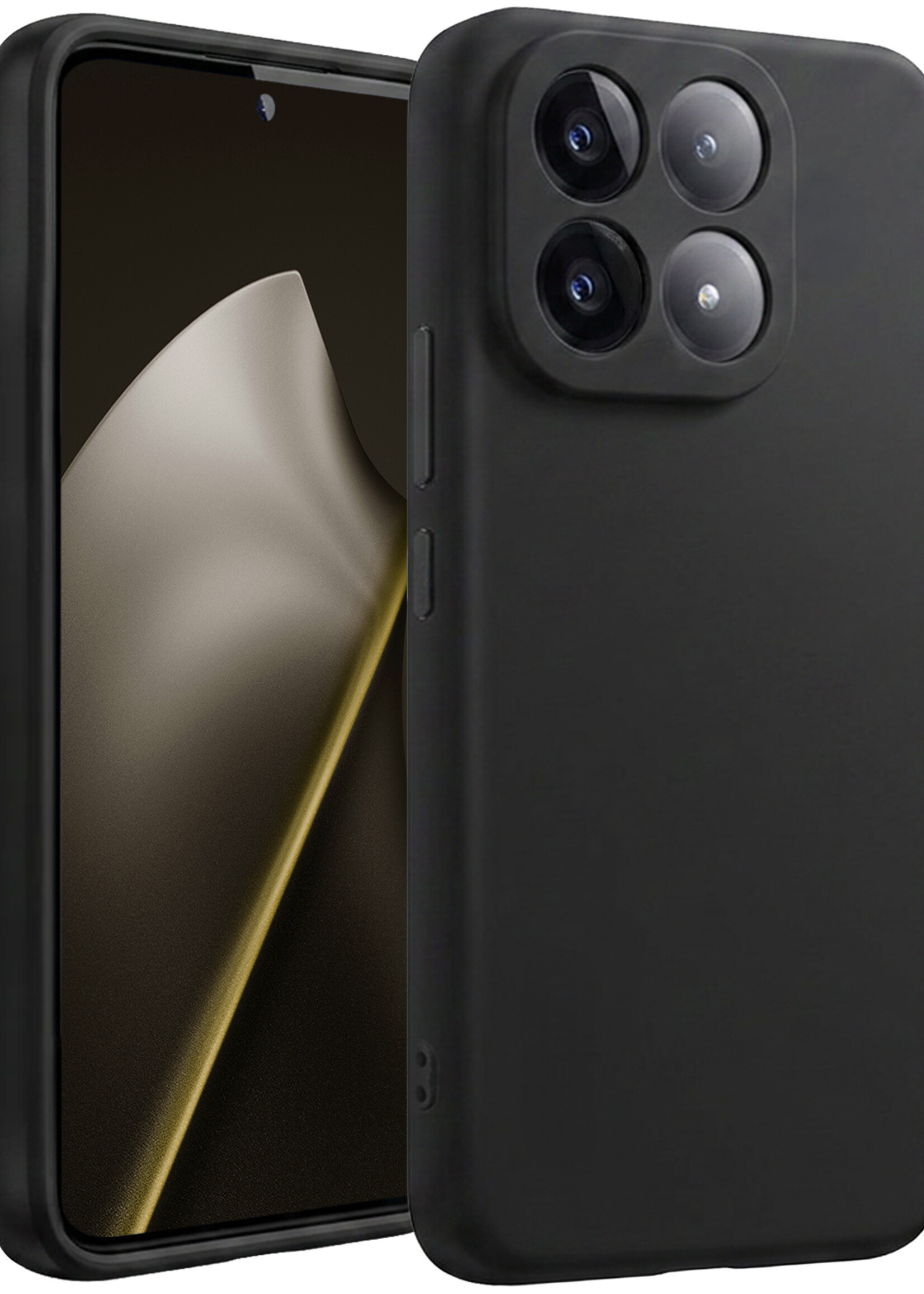 LUQ LUQ Xiaomi 15T Hoesje Siliconen - Zwart