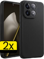 LUQ LUQ Xiaomi 15T Hoesje Siliconen - Zwart - 2 PACK