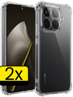 LUQ LUQ Xiaomi 15T Pro Hoesje Shockproof - Transparant - 2 PACK