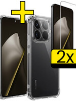 LUQ LUQ Xiaomi 15T Pro Hoesje Shockproof Met 2x Screenprotector