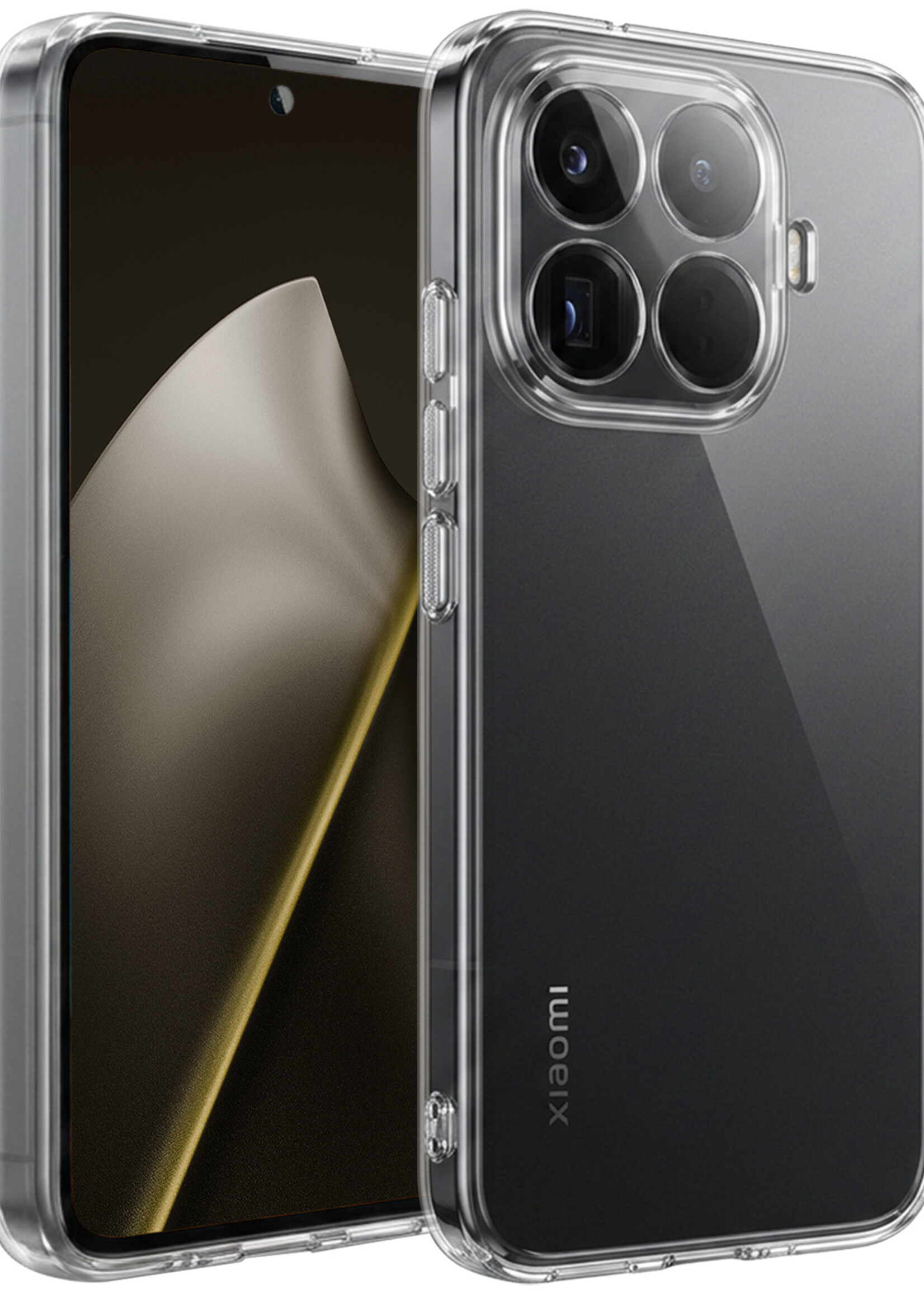 LUQ LUQ Xiaomi 15T Pro Hoesje Siliconen - Transparant