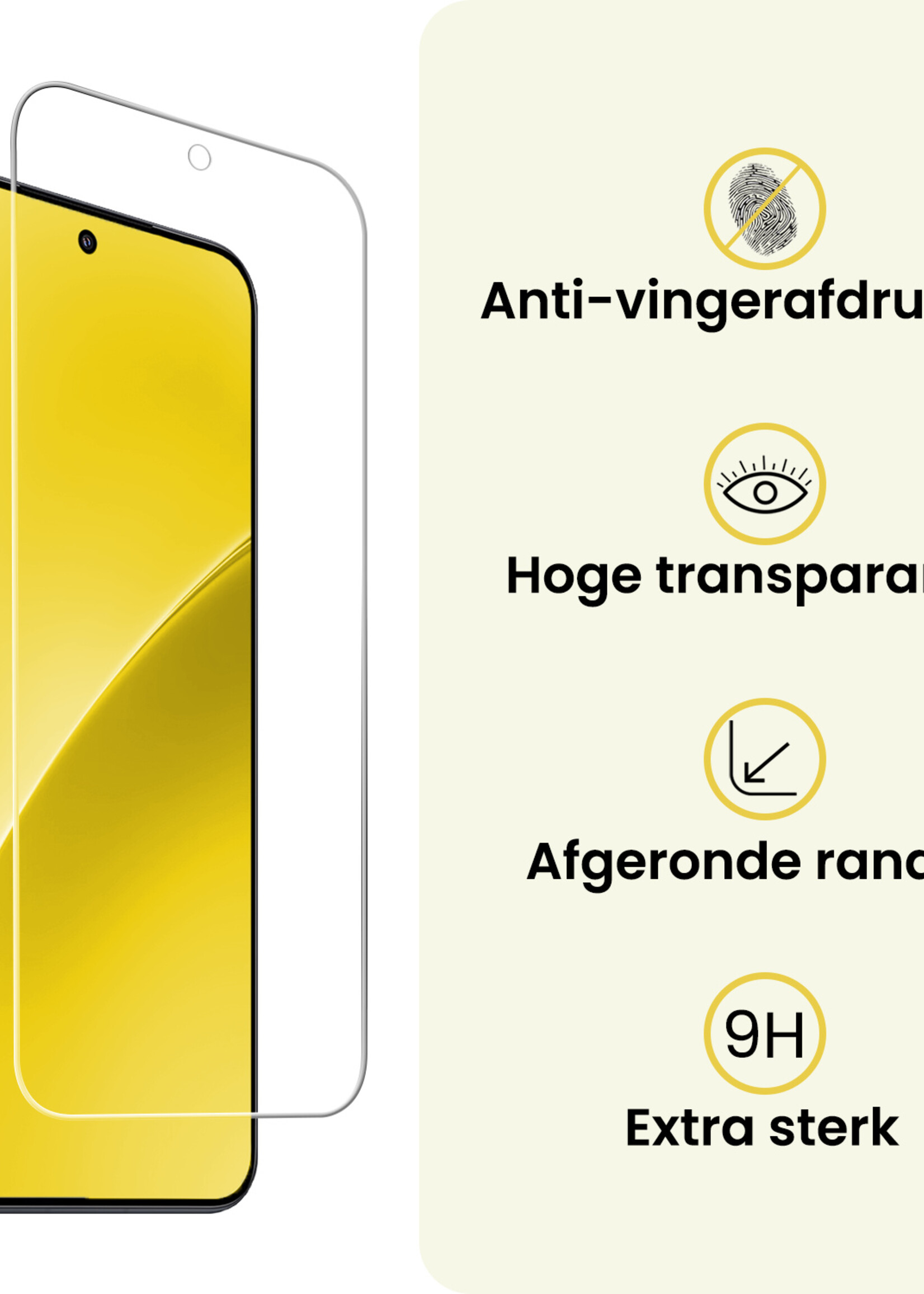 LUQ LUQ Xiaomi 15T Pro Hoesje Siliconen Met Screenprotector - Transparant