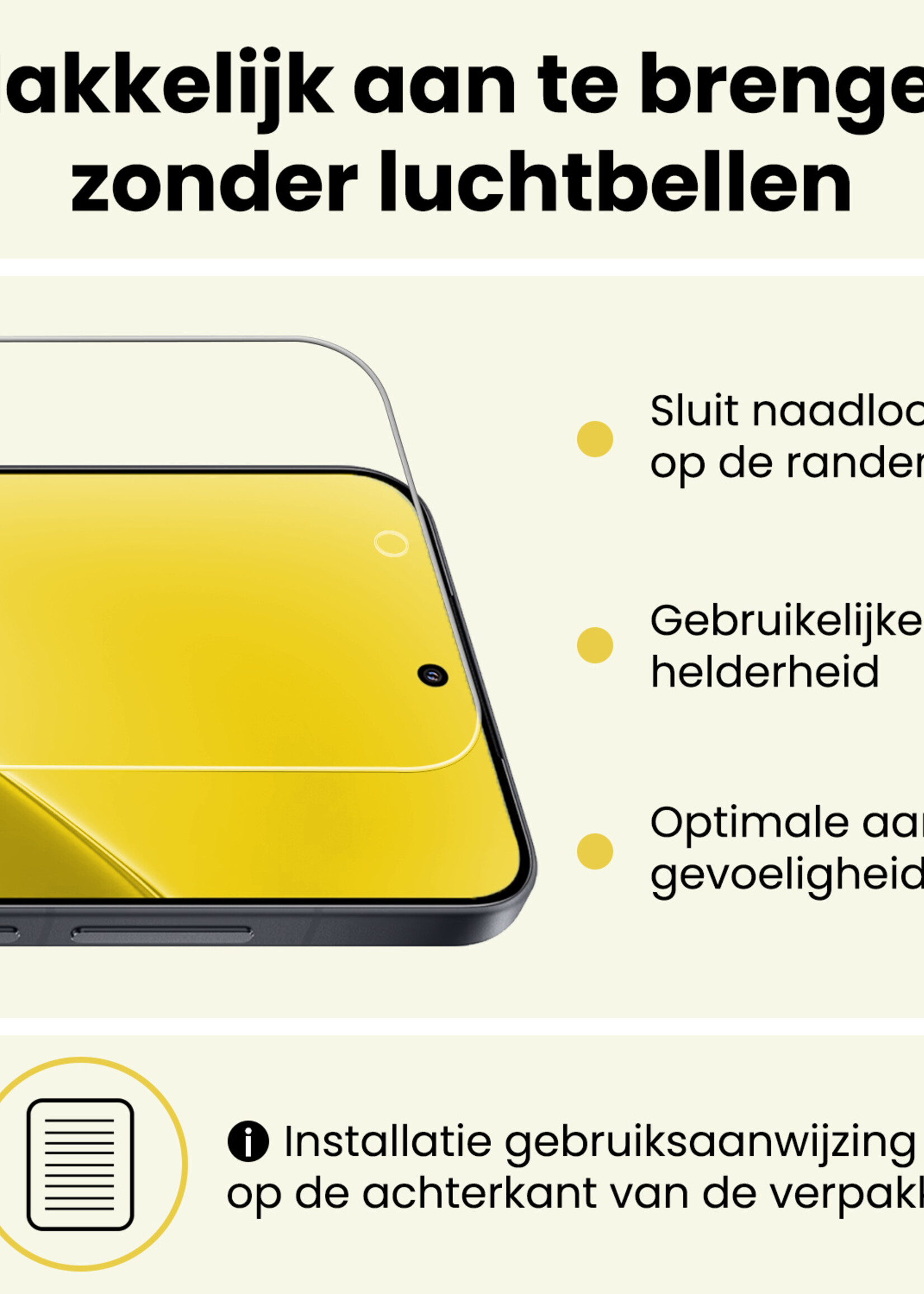 LUQ LUQ Xiaomi 15T Pro Hoesje Siliconen Met Screenprotector - Transparant
