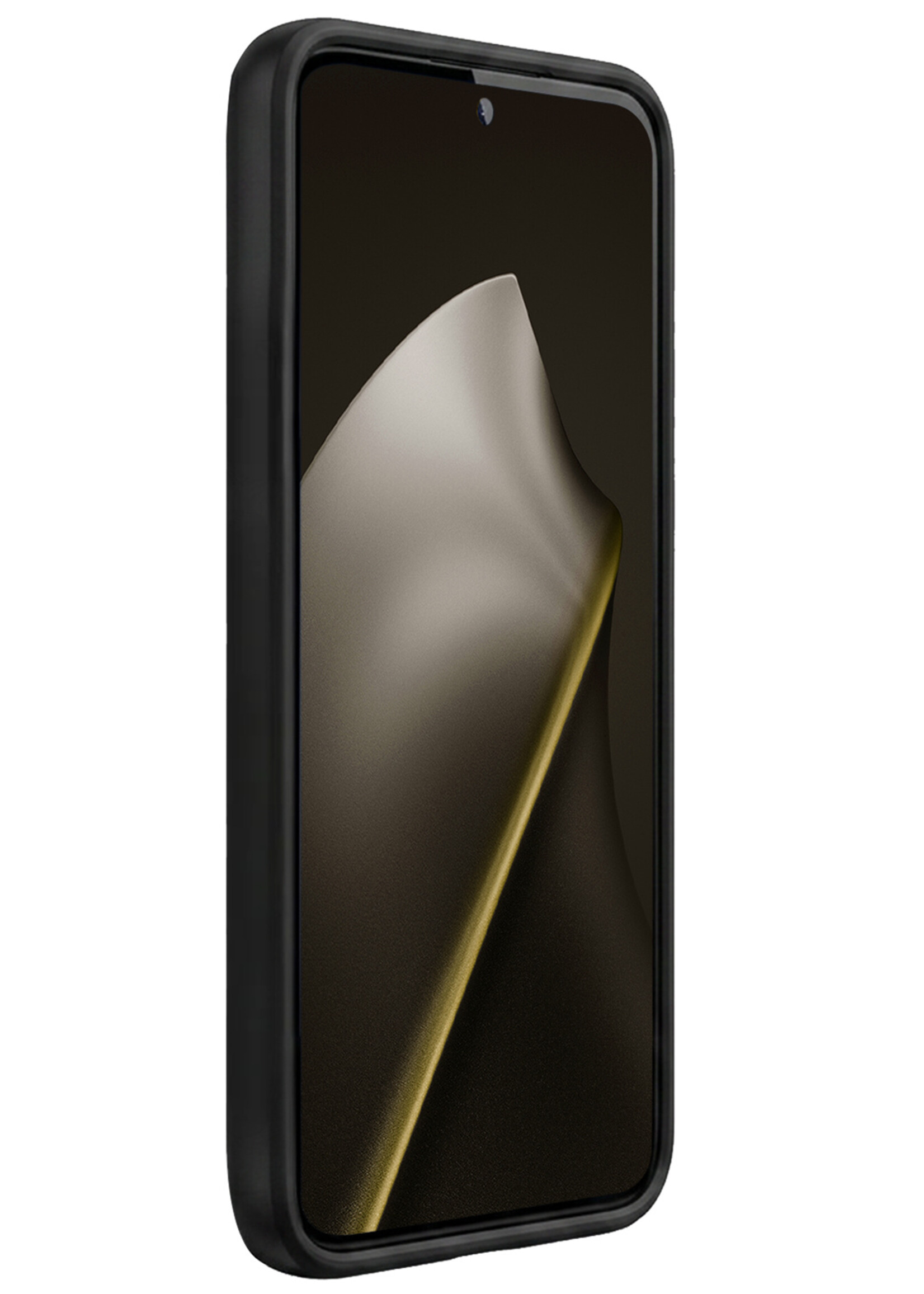 LUQ LUQ Xiaomi 15T Pro Hoesje Siliconen Met Screenprotector - Zwart