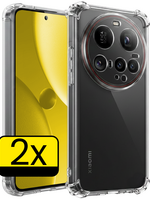 LUQ LUQ Xiaomi 15 Ultra Hoesje Shockproof - Transparant - 2 PACK