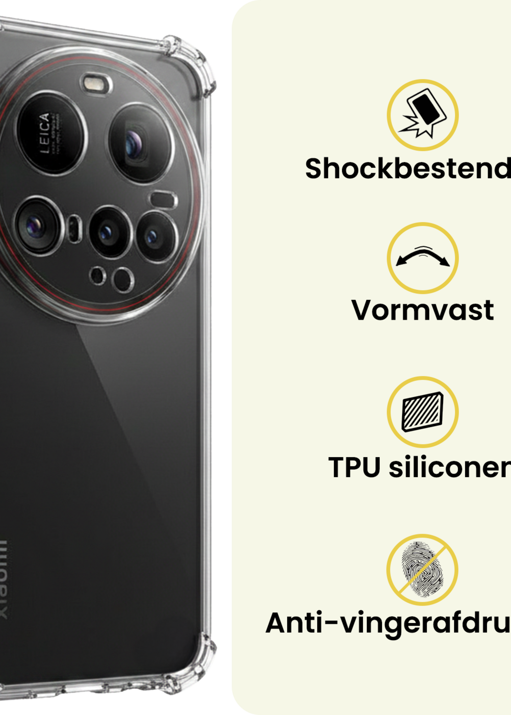 LUQ LUQ Xiaomi 15 Ultra Hoesje Shockproof Met Screenprotector