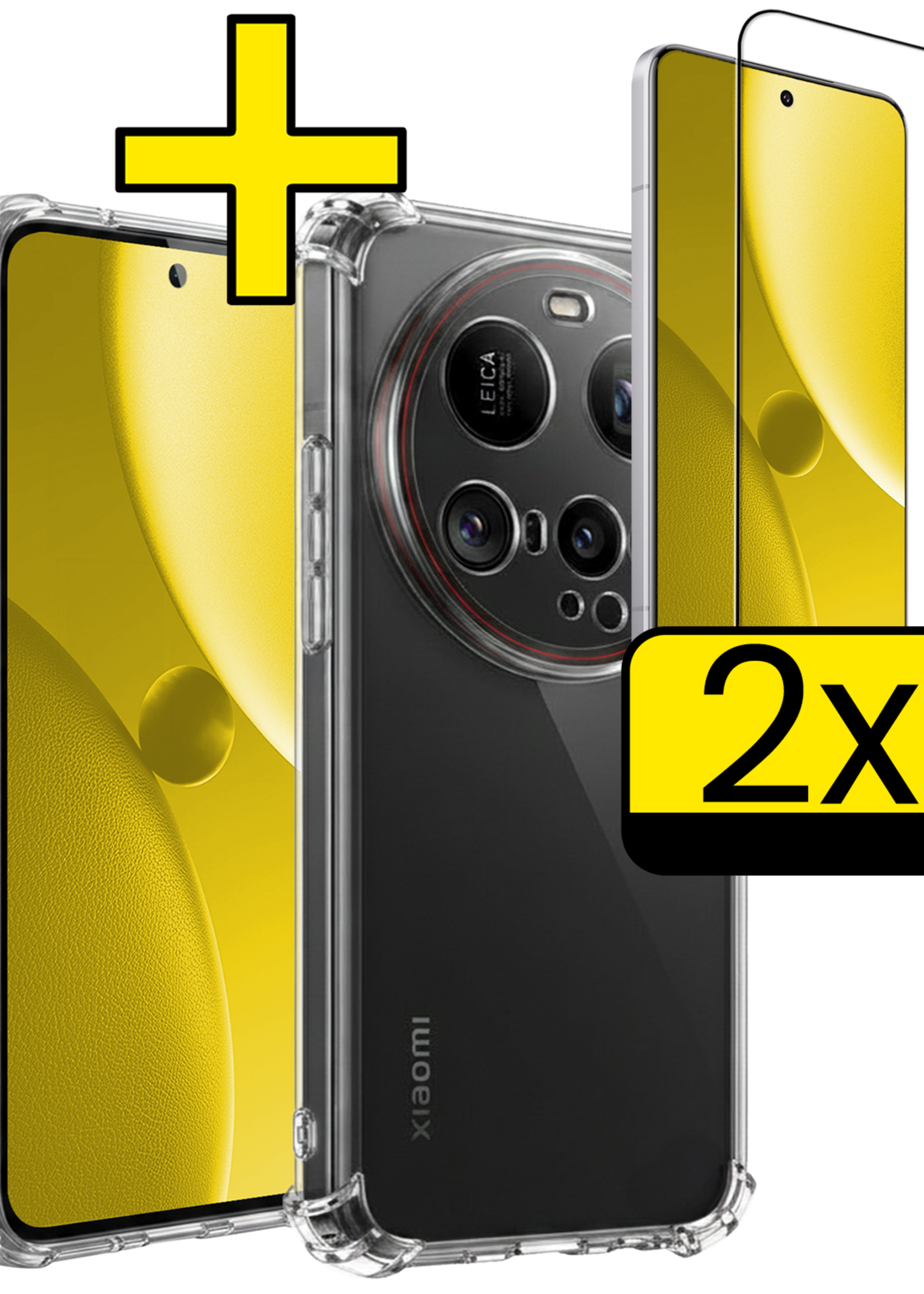 LUQ LUQ Xiaomi 15 Ultra Hoesje Shockproof Met 2x Screenprotector